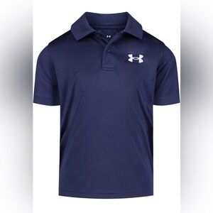 Under Armour Baby Boys' Short Sleeve UA Polo Collared Shirt. Navy Blue